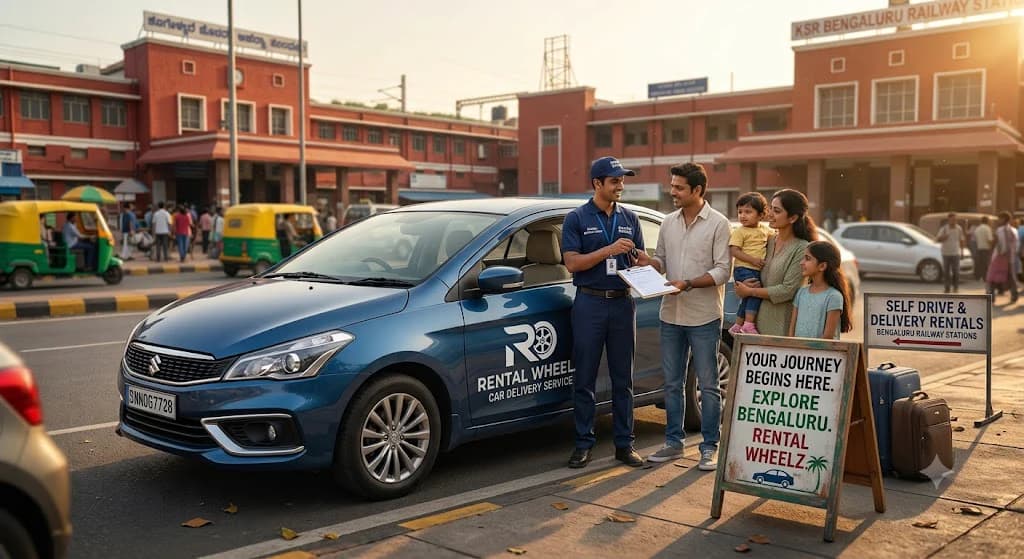 Bangalore railway station, Rental Wheelz station pickup